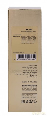 Mancera Midnight Gold - EDP - Volume: 60 ml unisex