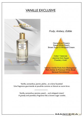 Mancera Vanille Exclusive - EDP - Volume: 60 ml unisex