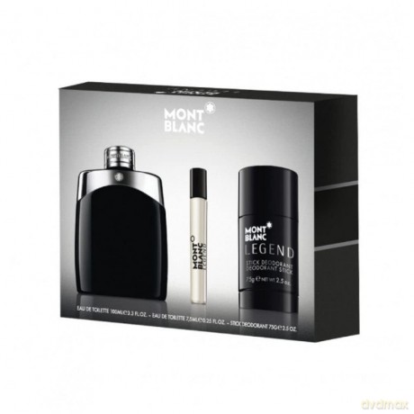 Montblanc Legend - EDT 100 ml + solid deodorant 75 ml + EDT 7.5 ml for men
