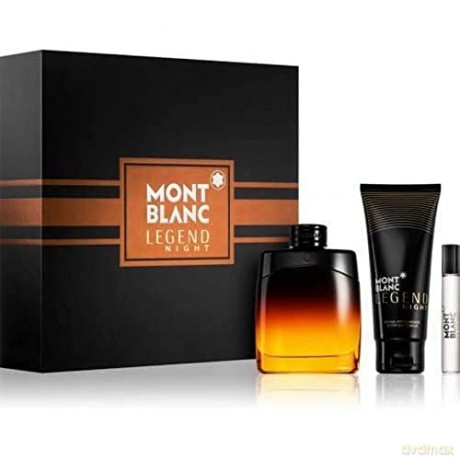 Montblanc Legend Night - EDP 100 ml + EDP 7.5 ml + after shave balm 100 ml for men