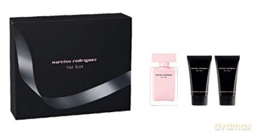 Narciso Rodriguez For Her - EDP 50 ml + body lotion 75 ml + shower gel 75 ml for women