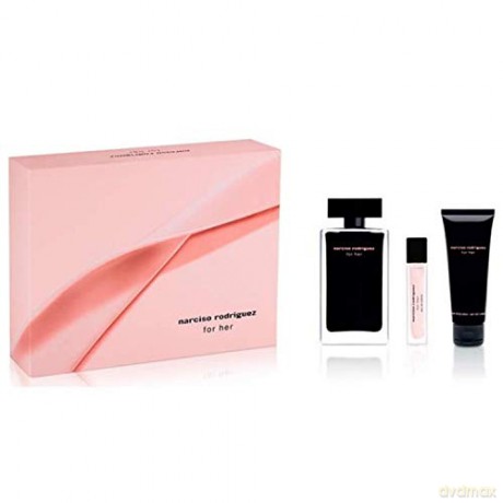 Narciso Rodriguez For Her - EDT 100 ml + body lotion 75 ml + EDT 10 ml for women
