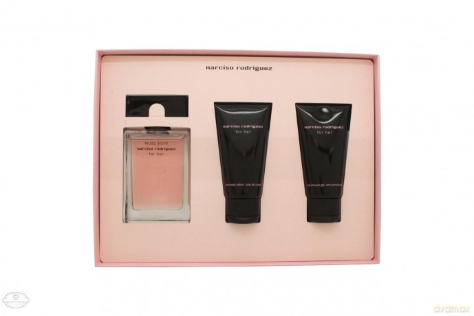 Narciso Rodriguez Musc Noir - EDP 50 ml + body lotion 50 ml + shower gel 50 ml for women