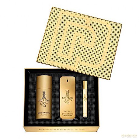 Paco Rabanne 1 Million -EDT 100 ml + deodorant spray 150 ml + EDT 10 ml for men
