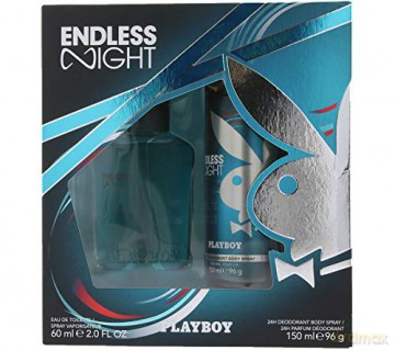 Playboy Endless Night For Him - EDT 60 ml + deodorant spray 150 ml for men