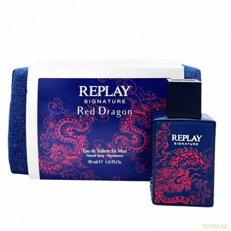Replay Signature Red Dragon Man - EDT - Volume: 30 ml for men