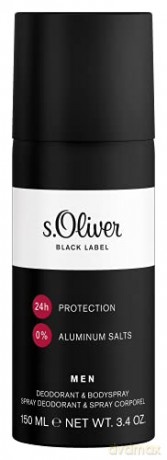 s.Oliver Black Label - deodorant spray - Volume: 150 ml for men