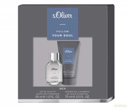 s.Oliver Follow Your Soul Men - EDT 30 ml + shower gel 75 ml for men