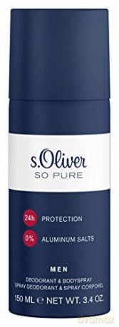 s.Oliver So Pure Men - deodorant spray - Volume: 150 ml for men