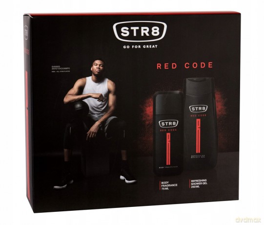 STR8 Red Code - deodorant with spray 75 ml + shower gel 250 ml for men