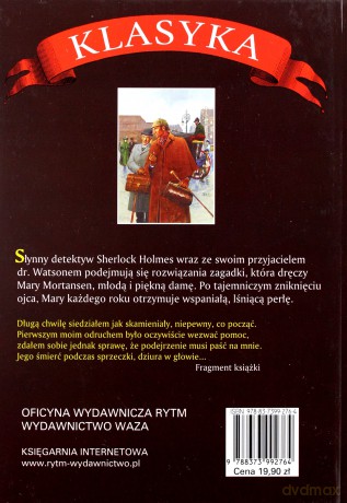 Znak Czterech (twarda) - Arthur Conan Doyle [KSIĄŻKA]