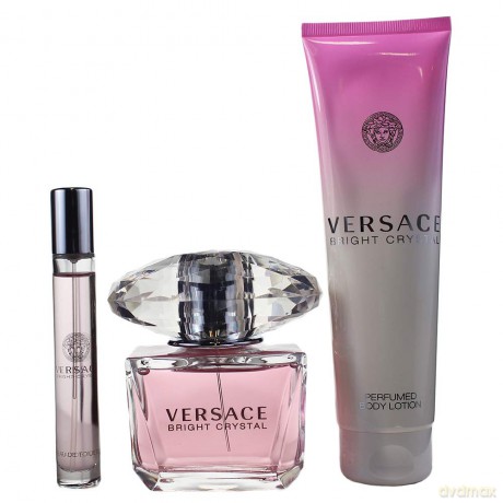 Versace Bright Crystal - EDT 90 ml + body lotion 150 ml + EDT 10 ml for women