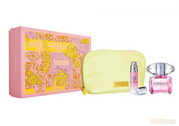 Versace Bright Crystal - EDT 90 ml + EDT 10 ml + cosmetic bag for women