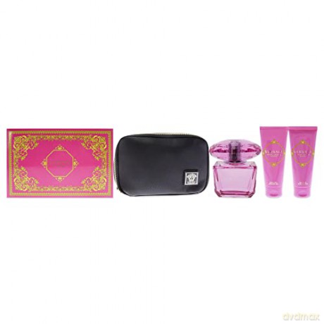 Versace Bright Crystal Absolu - EDP 90 ml + body lotion 100 ml + shower gel 100 ml + cosmetic bag for women