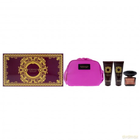 Versace Crystal Noir - EDT 90 ml + body lotion 100 ml + shower gel 100 ml + cosmetic bag for women
