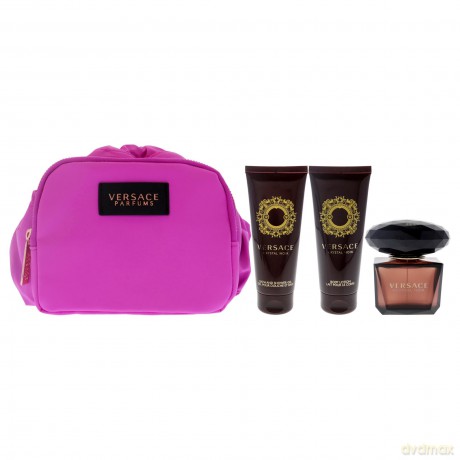 Versace Crystal Noir - EDT 90 ml + body lotion 100 ml + shower gel 100 ml + cosmetic bag for women