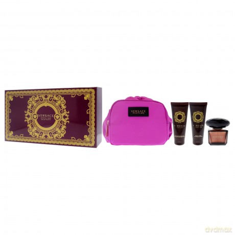 Versace Crystal Noir - EDT 90 ml + body lotion 100 ml + shower gel 100 ml + cosmetic bag for women