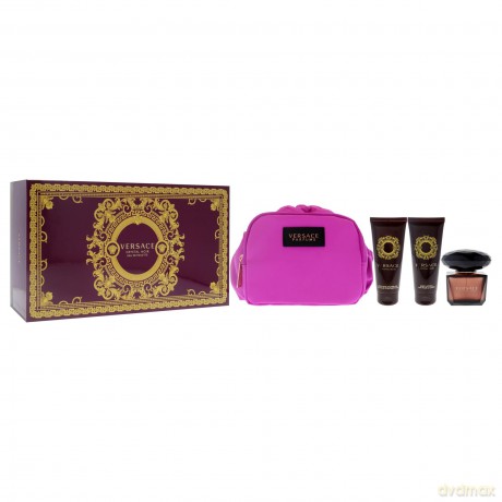 Versace Crystal Noir - EDT 90 ml + body lotion 100 ml + shower gel 100 ml + cosmetic bag for women