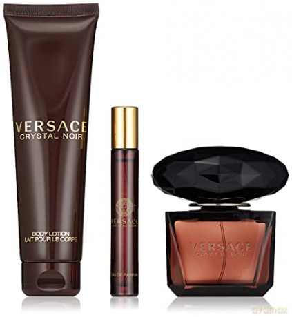 Versace Crystal Noir - EDT 90 ml + body lotion 150 ml + EDT 10 ml for women
