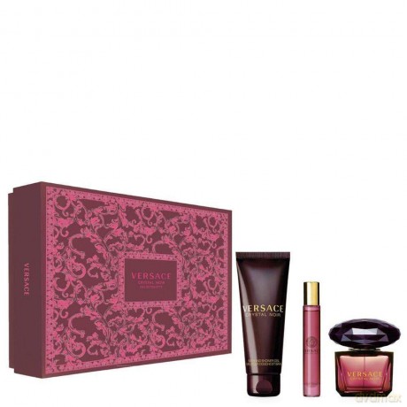 Versace Crystal Noir - EDT 90 ml + shower gel 150 ml + EDT 10 ml for women