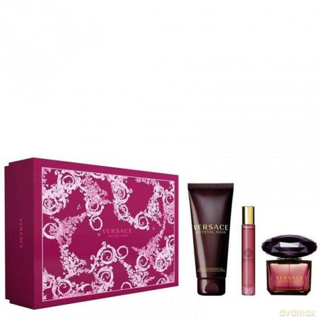 Versace Crystal Noir - EDT 90 ml + shower gel 150 ml + EDT 10 ml for women