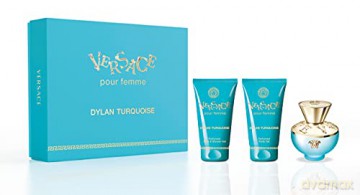 Versace Dylan Turquoise - EDT 50 ml + body lotion 50 ml + shower gel 50 ml for women