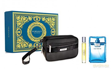 Versace Eau Fraiche Man - EDT 100 ml + EDT 10 ml + cosmetic bag for men