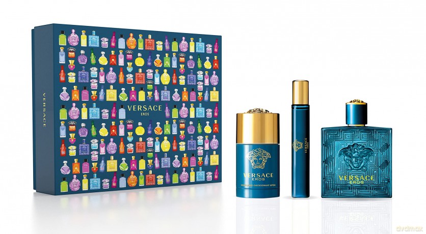Versace Eros - EDT 100 ml + solid deodorant 75 ml + EDT 10 ml for men