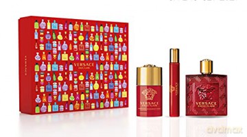Versace Eros Flame - EDP 100 ml + solid deodorant 75 ml + EDP 10 ml for men