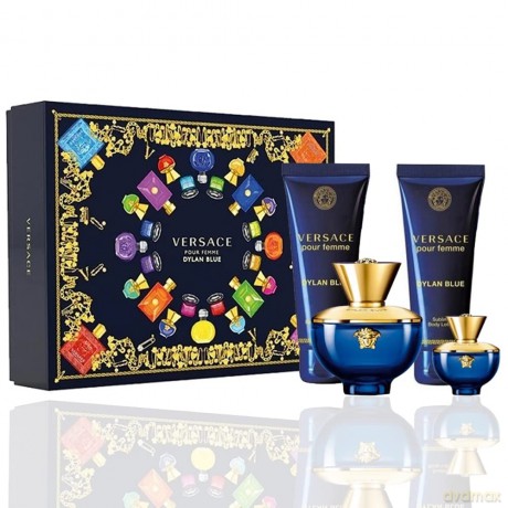 Versace Pour Femme Dylan Blue - EDP 100 ml + body lotion 100 ml + shower gel 100 ml + EDP 5 ml for women
