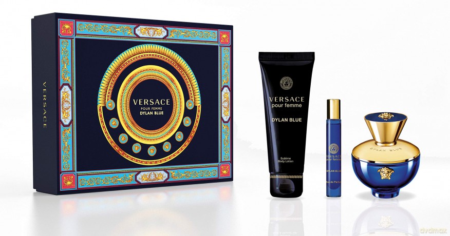 Versace Pour Femme Dylan Blue - EDP 100 ml + body lotion 150 ml + EDP 10 ml for women