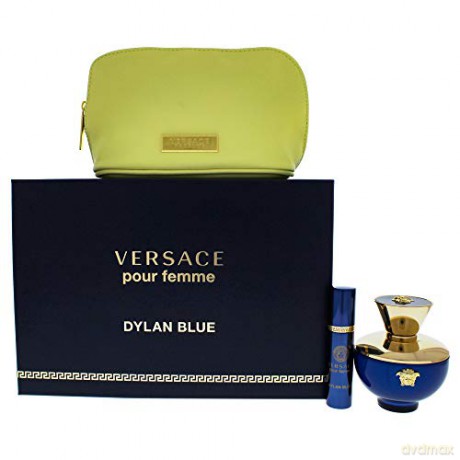 Versace Pour Femme Dylan Blue - EDP 100 ml + EDP 10 ml + cosmetic bag for women