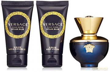 Versace Pour Femme Dylan Blue - EDP 50 ml + shower gel 50 ml + body lotion 50 ml for women