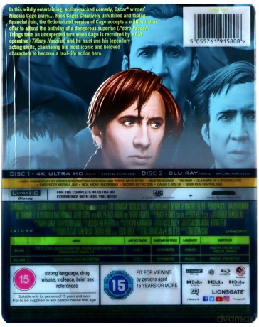 The Unbearable Weight of Massive Talent (Nieznośny ciężar wielkiego talentu) (steelbook) [Blu-Ray 4K]+[Blu-Ray]