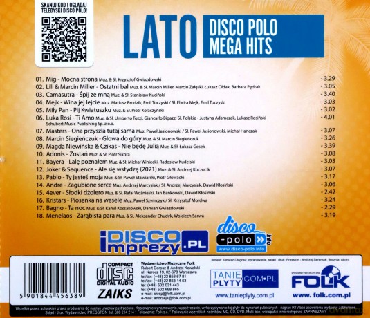 Lato 2021 - Disco Polo Mega Hits [CD]