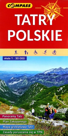 Mapa turystyczna - Tatry Polskie 1:30 000