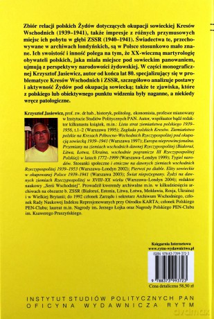 Rzeczywistość Sowiecka 1939-1941 W Świadectwach Polskich Żydów (twarda) - Krzysztof Jasiewicz [KSIĄŻKA]