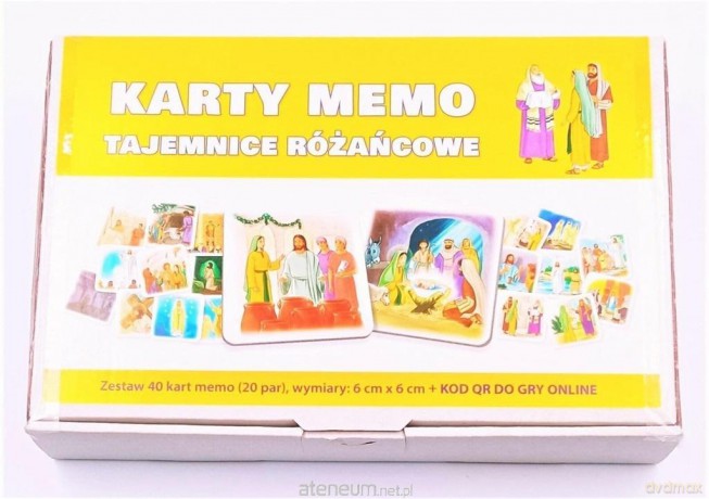 Karty memo - Tajemnice różańcowe (40 kart) [KARTY]
