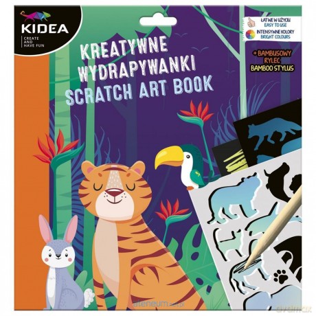 Kreatywna wydrapywanka z szablonami A