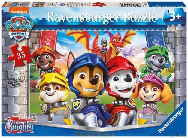 RAVENSBURGER 35 el. Psi Patrol Rycerze [PUZZLE]