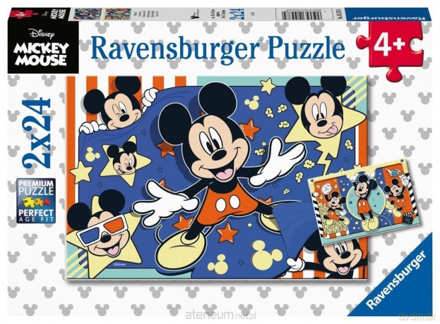 RAVENSBURGER dla dzieci 2x24 el. Myszka Miki [PUZZLE]