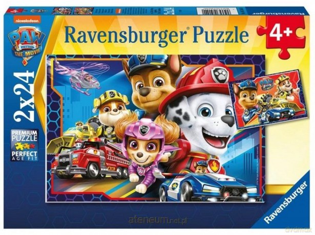 RAVENSBURGER dla dzieci 2x24 el. Psi Patrol Film [PUZZLE]