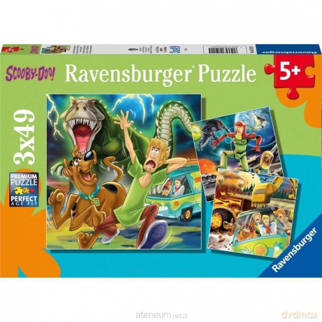 RAVENSBURGER dla dzieci 3x49 el. Scooby Doo [PUZZLE]