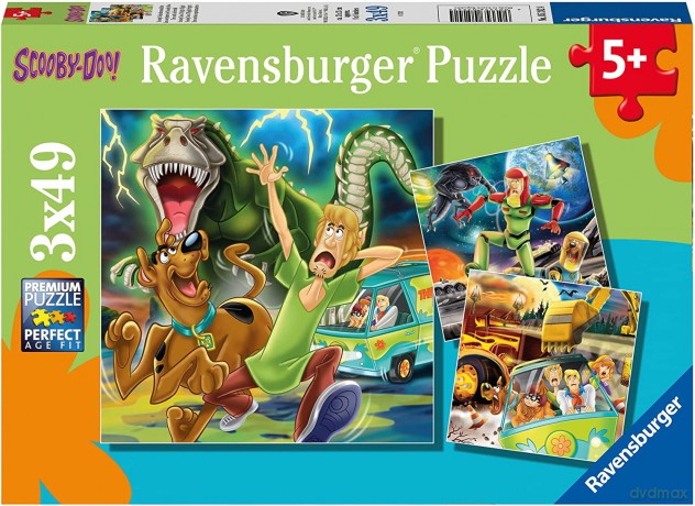 RAVENSBURGER dla dzieci 3x49 el. Scooby Doo [PUZZLE]