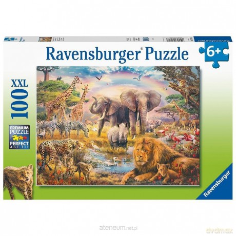 RAVENSBURGER XXL 100 el. Dzikie zwierzęta [PUZZLE]