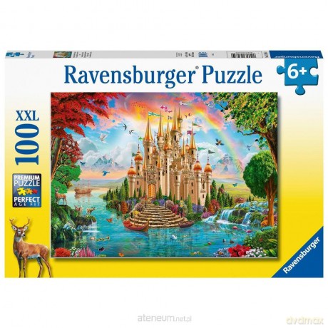 RAVENSBURGER XXL 100 el. Tęczowy zamek [PUZZLE]
