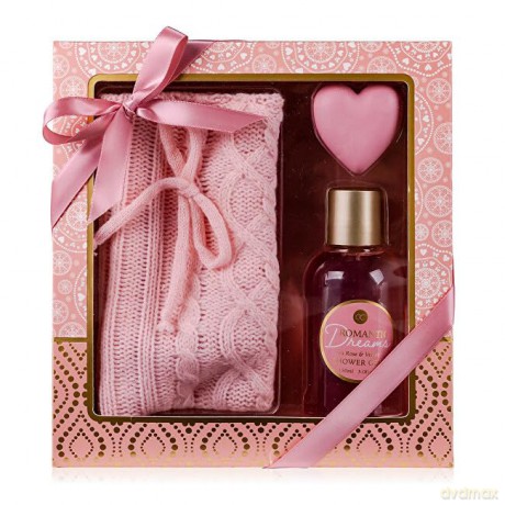 Accentra Body care gift set with the Romantic Dreams cosmetic bag