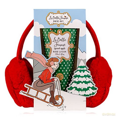 Accentra La Belle Femme Noel body care gift set with ear flaps