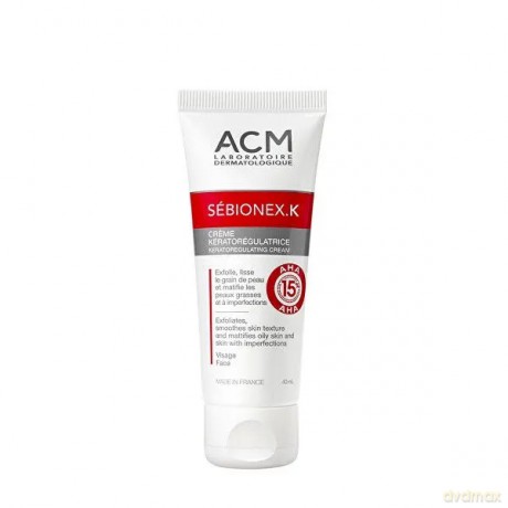ACM Keratoregulating Cream for problematic skin and AHA acid content Sébionex K (Keratoregulating Cream) 40 ml