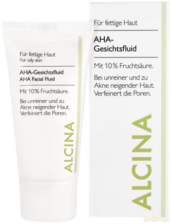 Alcina Skin fluid with AHA acids 10% (AHA Facial Fluid, 10%) 50 ml